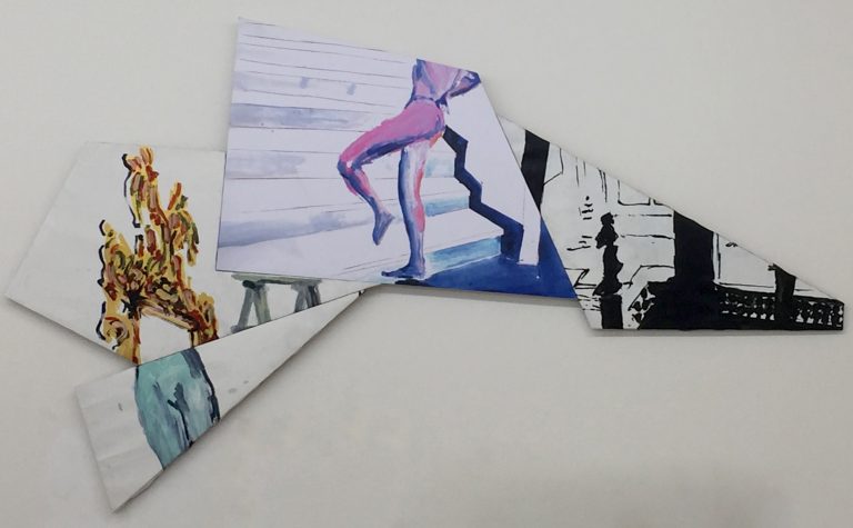 Wolf Werdigier_Das Rätsel der Sphynx_110x190cm_mixed media_2016_€ 1.200
